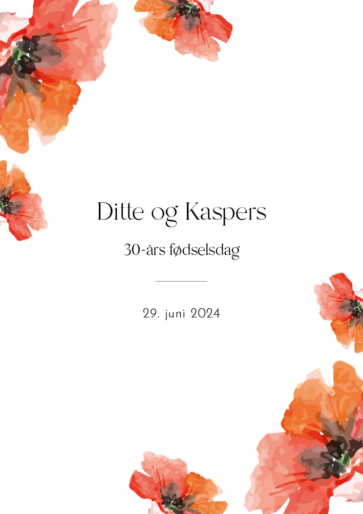 Fødselsdag - Ditte og Kaspers fødselsdag